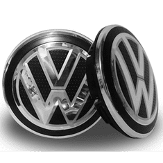 BB-Shop Sada 4 kusů perforovaných štítků s emblémem Volkswagen 65 mm