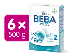 OPTIPRO 2 pokračovací kojenecké mléko, 6x500 g