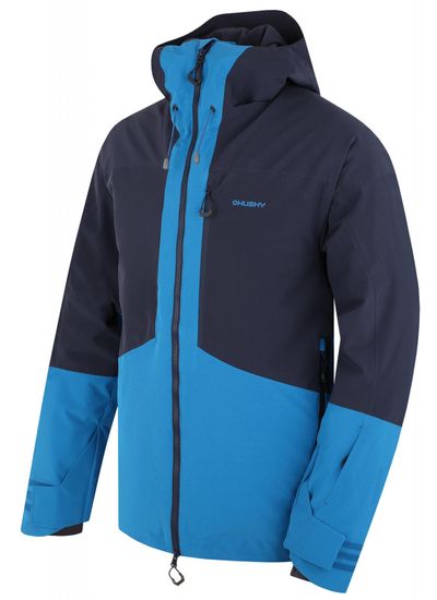 Husky Pánská lyžařská bunda Gomez M black blue/blue (Velikost: XL)