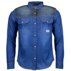 OEM Pánská džínová košile s dlouhým rukávem Feiler tmavě modrá S