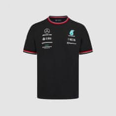 Mercedes-Benz triko AMG Petronas F1 Team dětské černo-modro-bílo-červeno-šedé 128