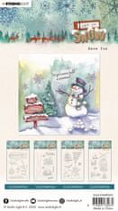 Aladine Gelová razítka Studio Light Let it Snow, A6 (7 ks) – sněhové radovánky