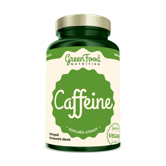 GreenFood Nutrition Kofein 60 kapslí - EXPIRACE 9/23