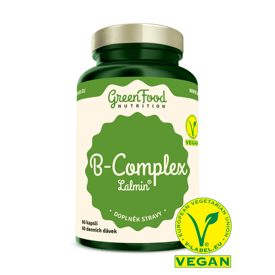 GreenFood Nutrition B-KOMPLEX Lalmin 60 kapslí