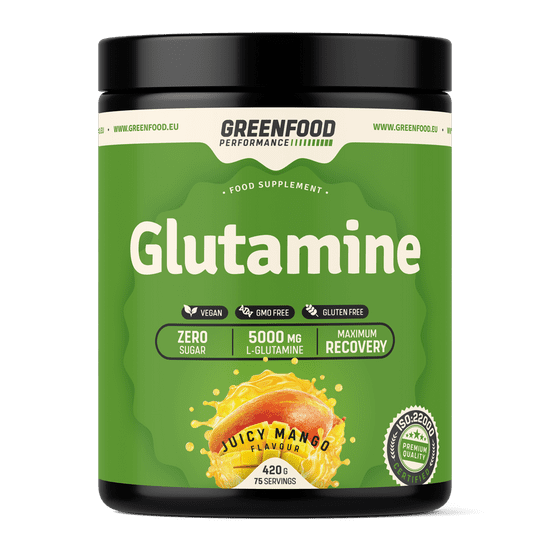 GreenFood Nutrition Performance Glutamine 420g - Mango