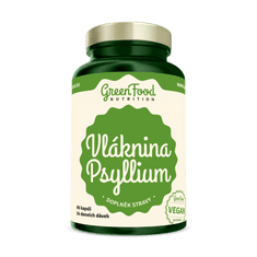 GreenFood Nutrition Vláknina Psyllium 96 kapslí