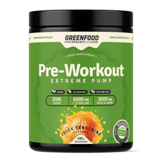 GreenFood Nutrition Performance Pre-Workout 495g - Mandarinka