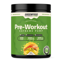 GreenFood Nutrition Performance Pre-Workout 495g - Mango