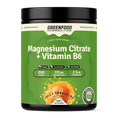 GreenFood Nutrition Performance Magnesium Citrate + Vitamin B6 420g - Mandarinka