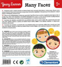 Clementoni Young Learner: Mnoho tváří 6x3 dílky