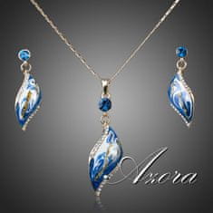 IZMAEL Set šperků Blue AZORA - Modrá KP188