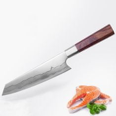 IZMAEL Damaškový kuchyňský nůž Kasugai-Hnědá KP14042