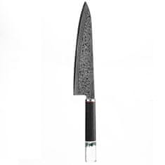 IZMAEL Damaškový kuchyňský nůž Takasaki-Hnědá/Zelená KP14017