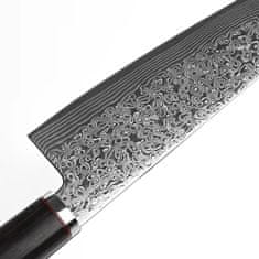 IZMAEL Damaškový kuchyňský nůž Takasaki-Hnědá/Zelená KP14017