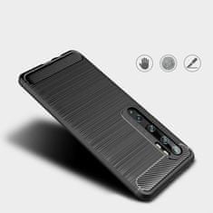 IZMAEL Pouzdro Carbon Bush TPU pre Xiaomi Mi Note 10/Mi Note 10 Pro - Černá KP19378