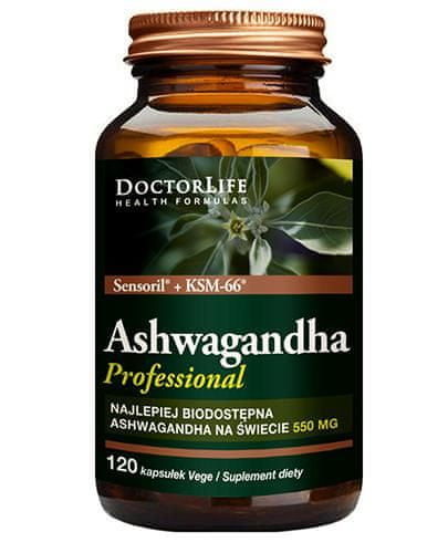 DoctorLife DoctorLife Ashwagandha PRO STRES (550 mg) 120 kapslí.