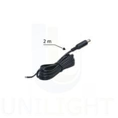 Design Light Elektrický Kabel 2m 2x0,35mm2 se Zástrčkou Jack Černá