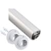 Design Light Šatní Tyč Hliník Profil RELING pro LED Pásky 10mm Mléčný 2m Hliník