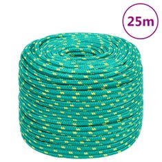 Vidaxl Lodní lano zelené 8 mm 25 m polypropylen