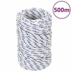 Greatstore Lodní lano bílé 2 mm 500 m polypropylen