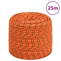 Greatstore Lodní lano oranžové 6 mm 25 m polypropylen