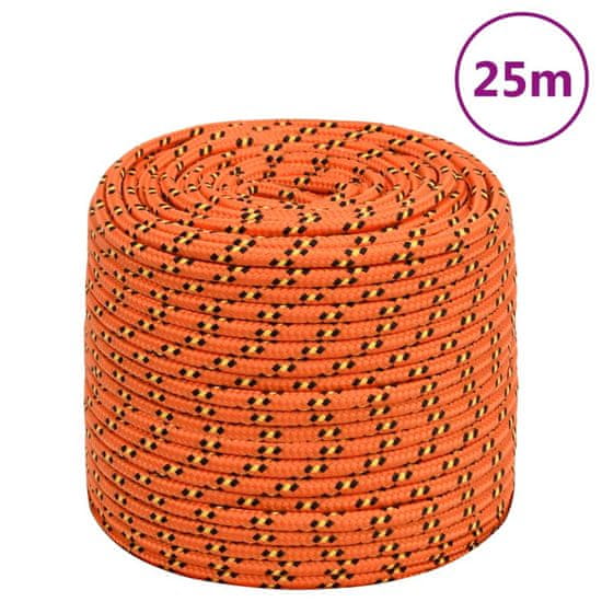 Greatstore Lodní lano oranžové 6 mm 25 m polypropylen