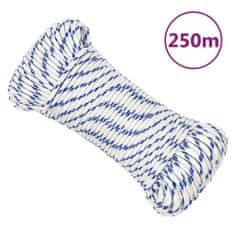 Greatstore Lodní lano bílé 3 mm 250 m polypropylen