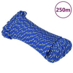 Vidaxl Lodní lano modré 4 mm 250 m polypropylen