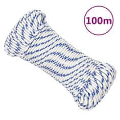 Greatstore Lodní lano bílé 3 mm 100 m polypropylen