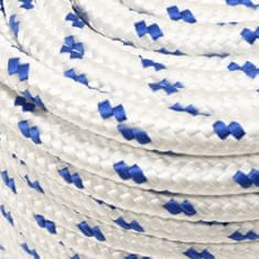 Greatstore Lodní lano bílé 14 mm 25 m polypropylen
