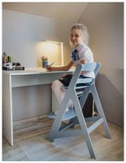 Moby System Dřevěná jídelní židle Moby-System WOODY - šedá barva