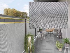 My Best Home Balkonová ratanová zástěna PORI, černá/bílá, výška 90 cm šířka různé rozměry 900 g/m2 MyBestHome Rozměr: 90x500 cm