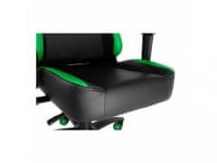 KUPŽIDLE Herní židle RACING ZK-012 XL — PU kůže, černá / zelená, nosnost 130 kg