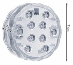 Iso Trade Vodotěsné LED světla s dálkovým ovládáním 2ks | vícebarevné