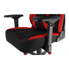 KUPŽIDLE Herní židle IRON XL — látka, černá / červená, nosnost 130 kg