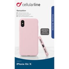CellularLine Sensation kryt na iPhone Xs / X Růžová