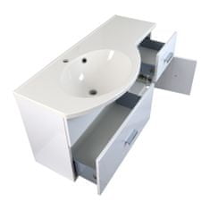 BPS-koupelny Koupelnová skříňka s umyvadlem z litého mramoru Nina W 100 P