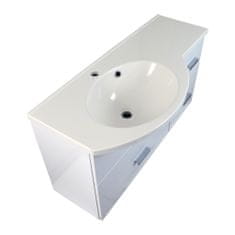 BPS-koupelny Koupelnová skříňka s umyvadlem z litého mramoru Nina W 100 P