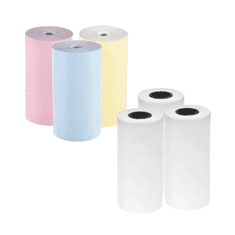 6 x Role barevného a bílého Termopapíru pro Mini tiskárnu MINIPRINT (5,7 x 3 cm) | MULTIROLLS 