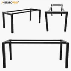 MetaloPro Kovové nohy ke stolu se středovou tyčí černé, 180 cm