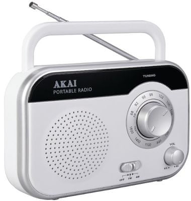 Akai PR003A-410 modern fm rádió fejhallgató kimenet nagyszerű hang