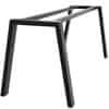 MetaloPro Kovové nohy ke stolu se středovou tyčí černé, 130 cm