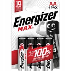 Energizer Baterie Max AA LR6 1.5 V 4 ks.