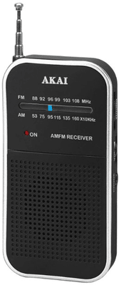 moderní radiopřijímač fm akai APR-350 sluchátkový výstup skvělý zvuk