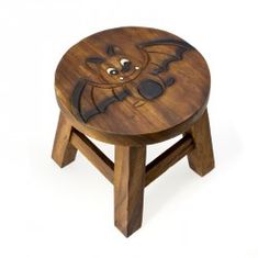 Dřevěná stolička - NETOPÝR