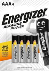 Energizer Baterie Alkaline Power AAA LR03 1.5 V 4 ks.