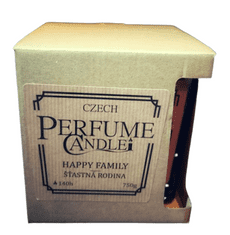 Czech Perfume Candle Vonná svíčka s dřevěným víčkem Šťastná rodina 750 g