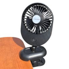 Northix Esperanza - USB-powered Mini fan with Table clamp 