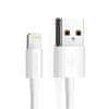 Kabel USB-A - Lightning MFI 1,8m certifikovaný bílý