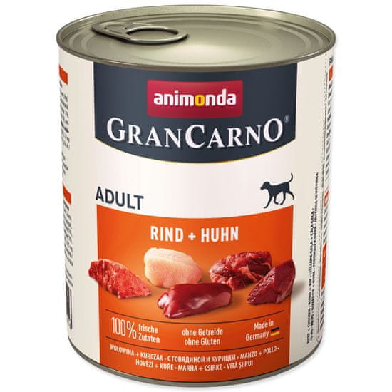Animonda Konzerva Gran Carno hovězí + kuře 800 g